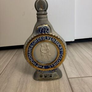 1970 Jim Beam Decanter The Honorable Order Kentucky Colonels VINTAGE Empty